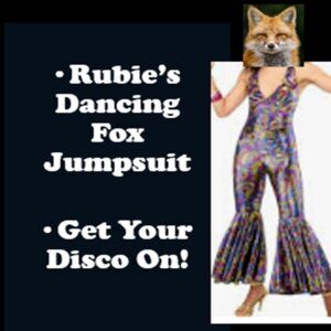 Women's 1970s-inspired colorful disco bell bottoms jumpsuit costume M-L
